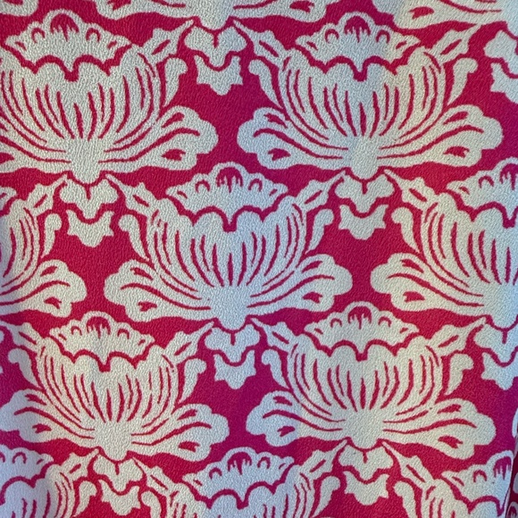 RHODE Lulani Lotus-Print Pink Long Dress Size 4 - Picture 4 of 4